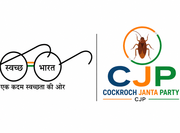 कॉकरोचों के लिए स्वच्छ भारत-2 चाहिए